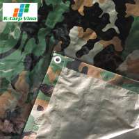 Free Sample For Bulk Quantity Army Camouflage Tarp Custom Design Plastic PE Tarpaulin Vietnam