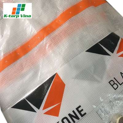 Custom Size For Scaffolding Sheet Waterproof 2M X 100M Orange PE Tarpaulin Roll Vietnam