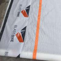 Scaffolding sheet with logo printing,pre-punching holes, webbing reinforced band