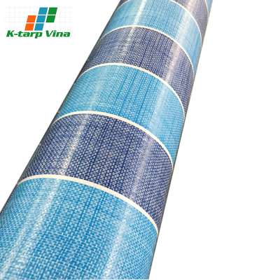 Wholesale Weaved By Water Jet Looms Waterproof Stripe Pe Tarpaulin Sheeting Covers