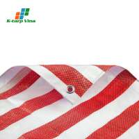 Best Distributor Vietnam For Striped Tarp Sheet Custom 530Gsm Polyethylene Poly Tarpaulin